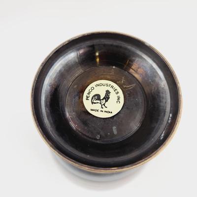 PENCO INDUSTRIES COPPER, BRASS & SILVER PLATE VASE