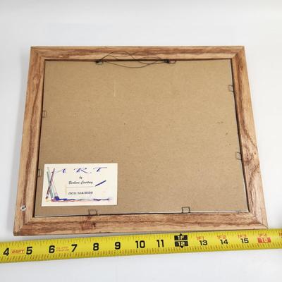 ORIGINAL WATER COLOR BARBARA COURTNEY '98 FRAMED