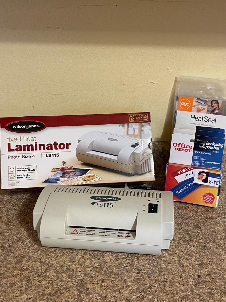 WILSON JONES ~ Laminator ~ LS115 ~ 4” Photo Size | EstateSales.org