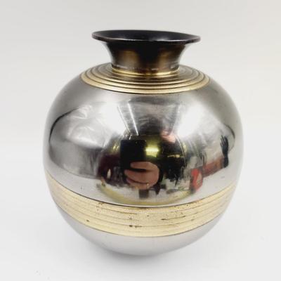 FANTASTIC SILVERPLATE & BRONZE VASE