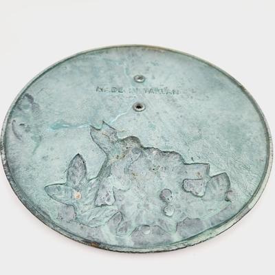 BRASS FLOWERED SUN DIAL