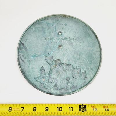 BRASS FLOWERED SUN DIAL