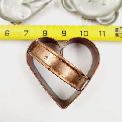 COPPER SET OF COOKIE CUTTERS