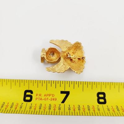 VINTAGE ULTA GOLD TONED ANGEL PIN