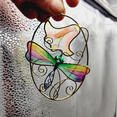 FANTASTIC DRAGON FLY GLASS SUN CATCHER BUNDLE