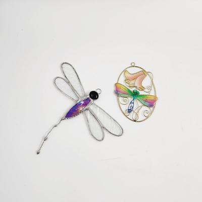 FANTASTIC DRAGON FLY GLASS SUN CATCHER BUNDLE