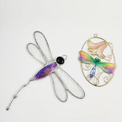 FANTASTIC DRAGON FLY GLASS SUN CATCHER BUNDLE