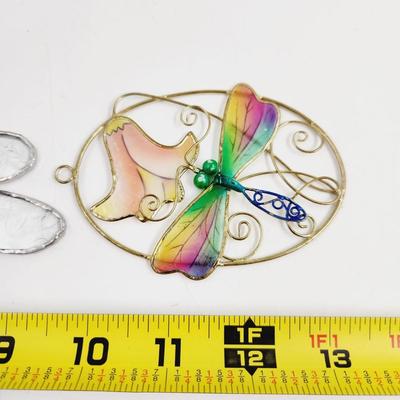 FANTASTIC DRAGON FLY GLASS SUN CATCHER BUNDLE