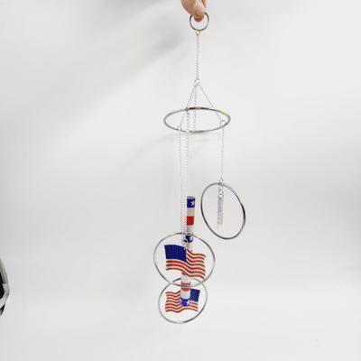 ALUMINUM AMERICAN FLAG WIND CHIME