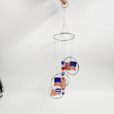 ALUMINUM AMERICAN FLAG WIND CHIME