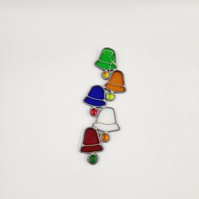FANTASTIC MULTI COLORED STAINED GLASS SUN CATCHER