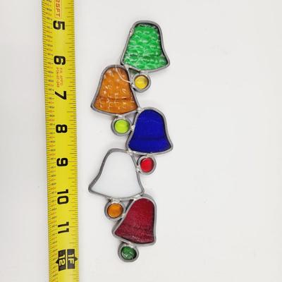 FANTASTIC MULTI COLORED STAINED GLASS SUN CATCHER