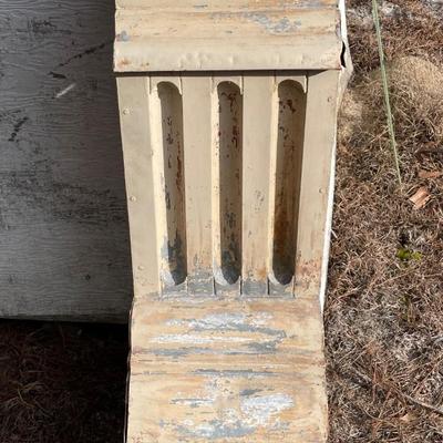Antique Tin Architectural Pediment Top