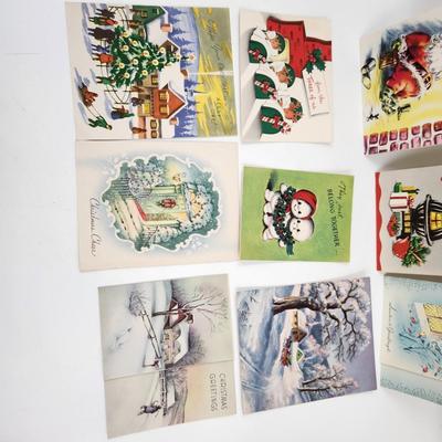 VINTAGE CHRISTMAS CARDS BUNDLE