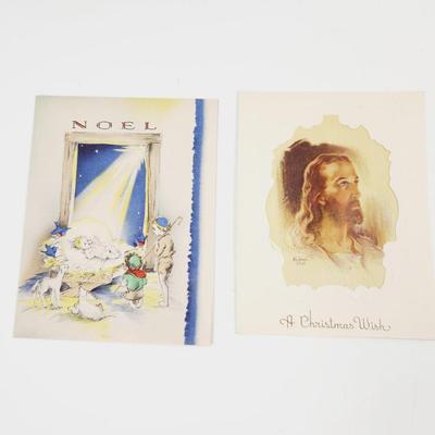 VINTAGE RELIGIOUS CHRISTMAS CARD BUNDLE
