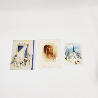VINTAGE RELIGIOUS CHRISTMAS CARD BUNDLE