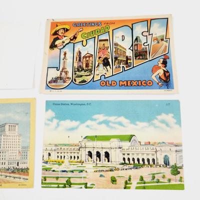 VINTAGE POSTCARD BUNDLE 4 PC