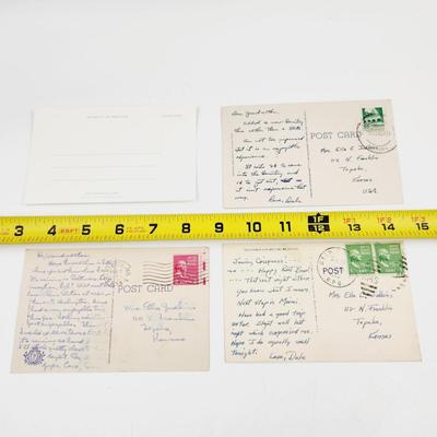 VINTAGE POSTCARD BUNDLE 4 PC