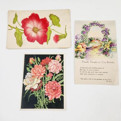 VINTAGE POSTCARD & CARD BUNDLE