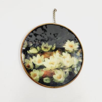 CUTE GLASS FLOWER SUN CATCHER