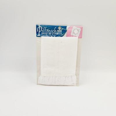 PILLOW SHAM CROSS STITCH NEW