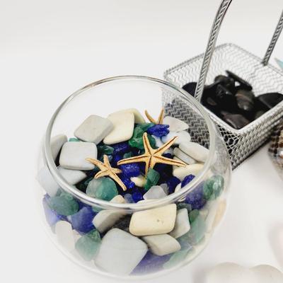 FUN DECORATIVE ROCK & BASKET BUNDLE