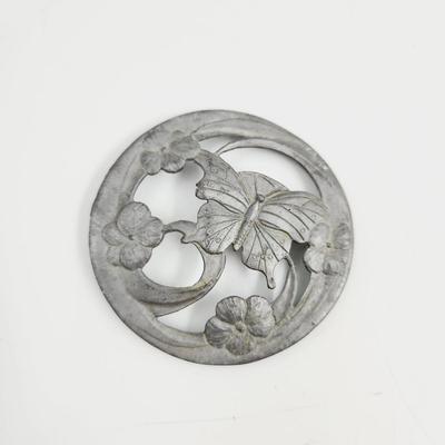 PEWTER BUTTERFLY CANDLE TOPPER