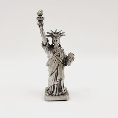 VINTAGE PEWTER STATUE OF LIBERTY COLLECTABLE