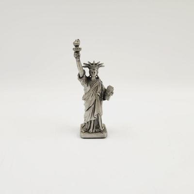 VINTAGE PEWTER STATUE OF LIBERTY COLLECTABLE