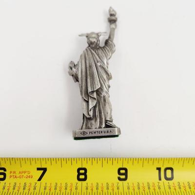 VINTAGE PEWTER STATUE OF LIBERTY COLLECTABLE