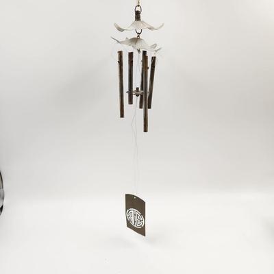 VINTAGE ALUMINUM ASIAN WIND CHIMES