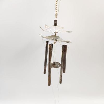 VINTAGE ALUMINUM ASIAN WIND CHIMES