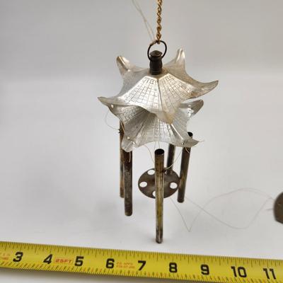 VINTAGE ALUMINUM ASIAN WIND CHIMES