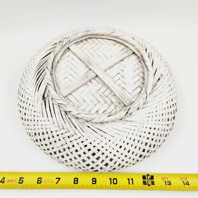 VINTAGE WOVEN PAINTED BASKET