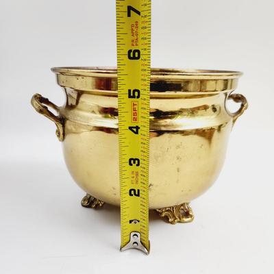 NICE BRASS HANDLED POT