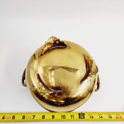 NICE BRASS HANDLED POT