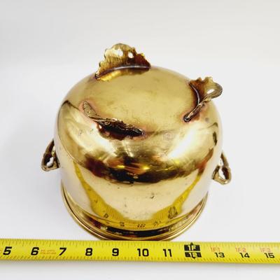 NICE BRASS HANDLED POT