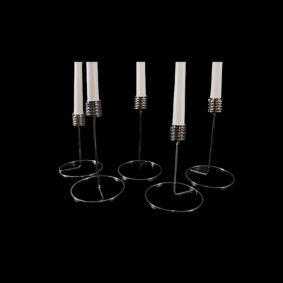 Set of Platinum Royal Copenhagen Candlesticks 
