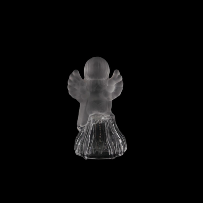 Frosted Crystal Angel Bell