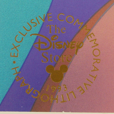 Disney's Aladdin Exclusive Commemorative Lithograph