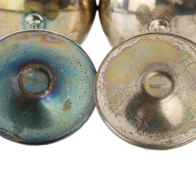 Antique Metal Goblet Cups