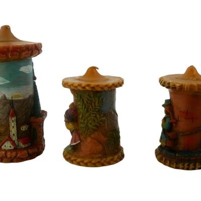 Vintage Günter-Kerzen Handmade Wax Candles 