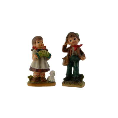 Vintage Ceramic Boy and Girl Figurines