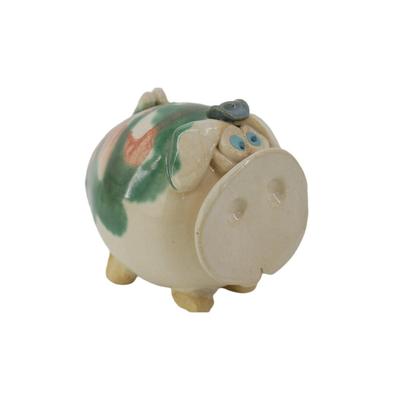 Art Pottery Cowboy Piggy Bank