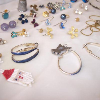 Large lot of earrings