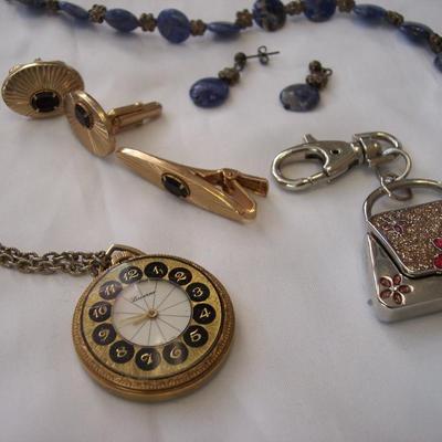 Lot of Costume jewelry & pendant watches