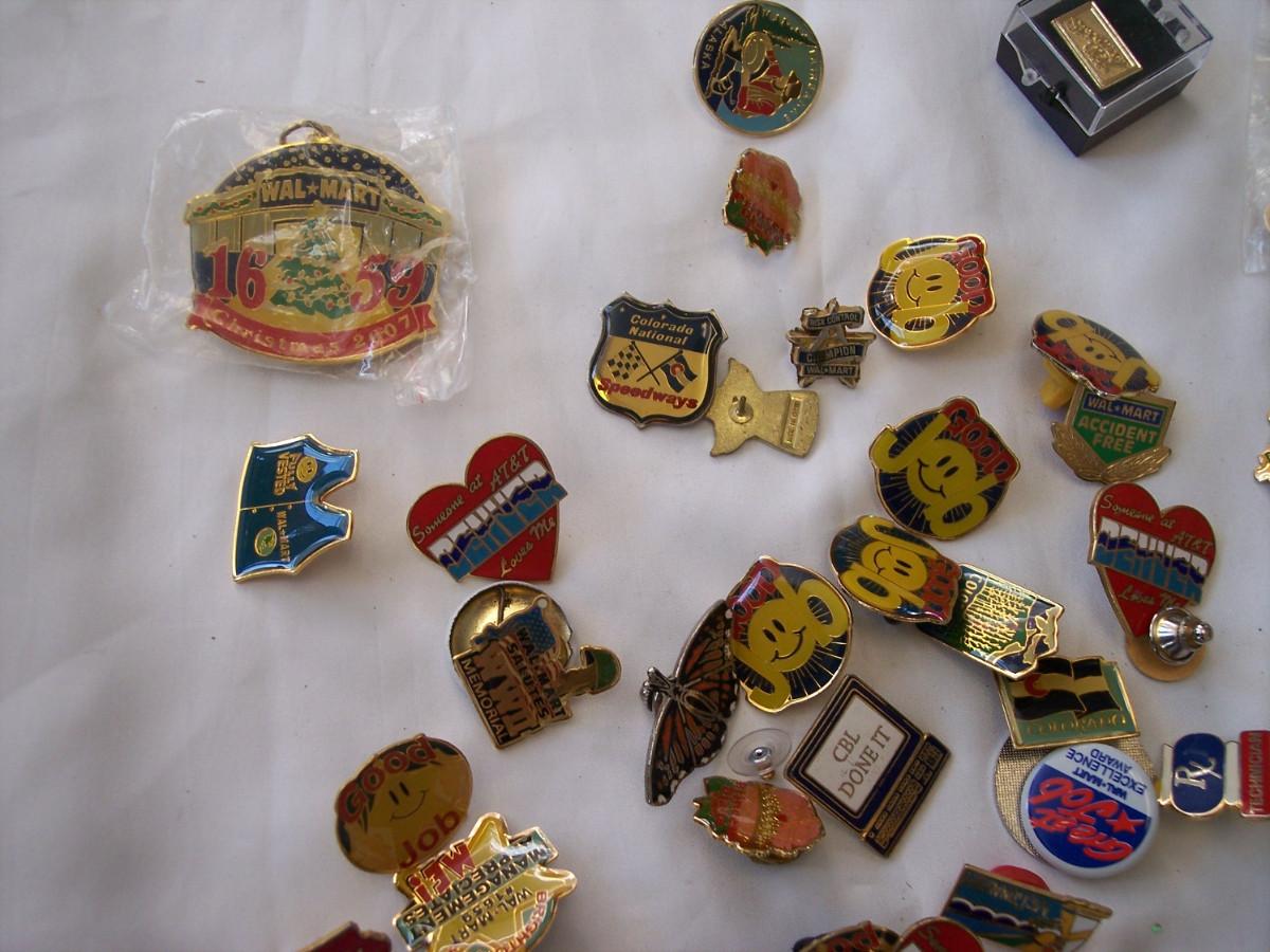 WalMart award pins