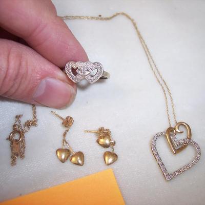 Lot of 10K gold jewelry