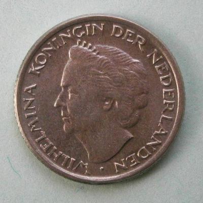 NETHERLANDS 1948 10 Cent Coin