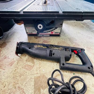 Sears Craftsman Table Saw and Reciprocating Saw (G-NM)